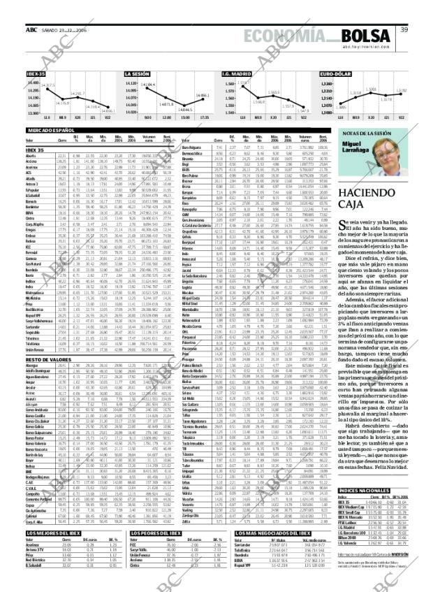 ABC MADRID 23-12-2006 página 39