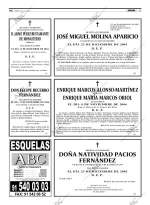 ABC MADRID 23-12-2006 página 85