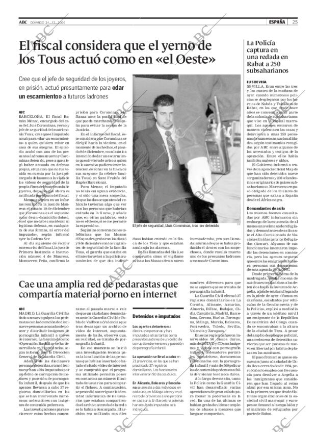 ABC MADRID 24-12-2006 página 25