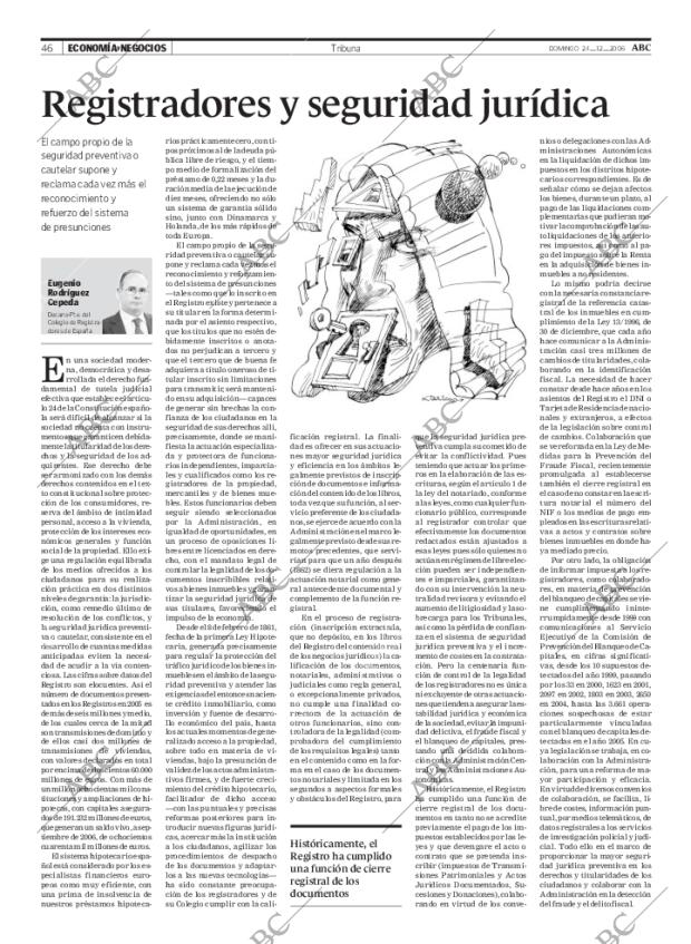 ABC MADRID 24-12-2006 página 46