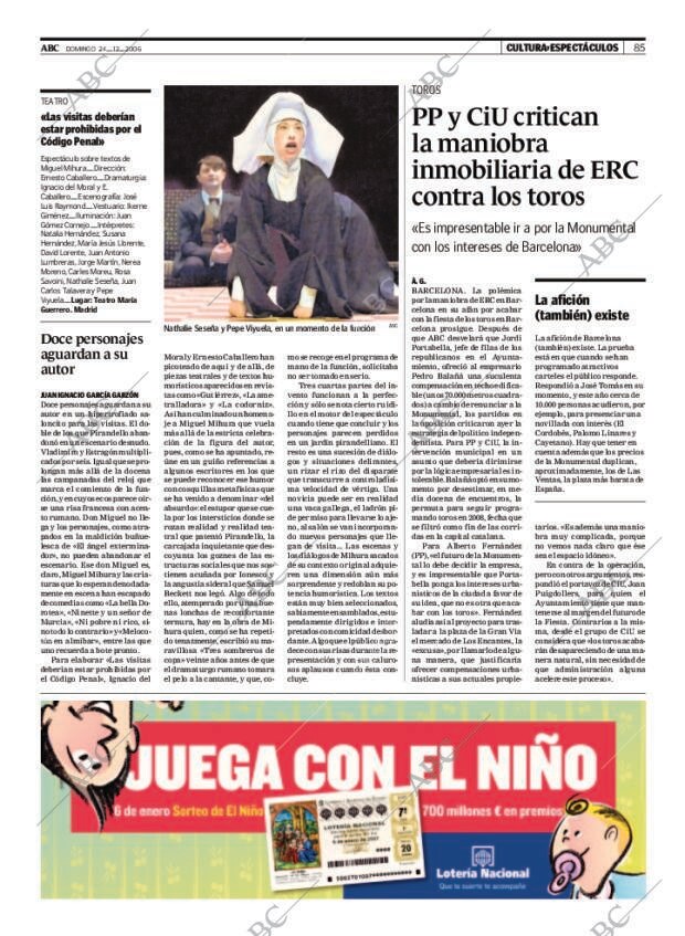 ABC MADRID 24-12-2006 página 85