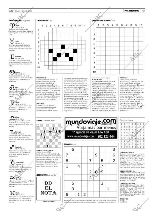 ABC MADRID 24-12-2006 página 97