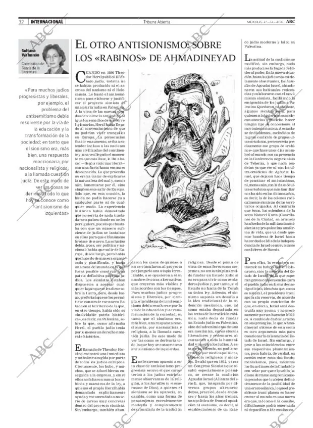 ABC MADRID 27-12-2006 página 32