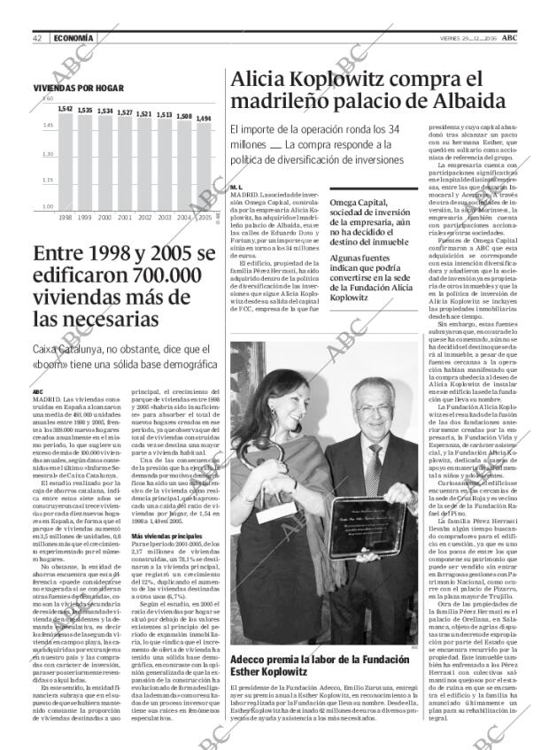 ABC MADRID 29-12-2006 página 42