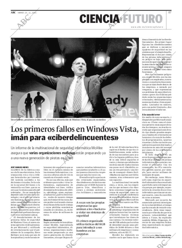 ABC MADRID 29-12-2006 página 87