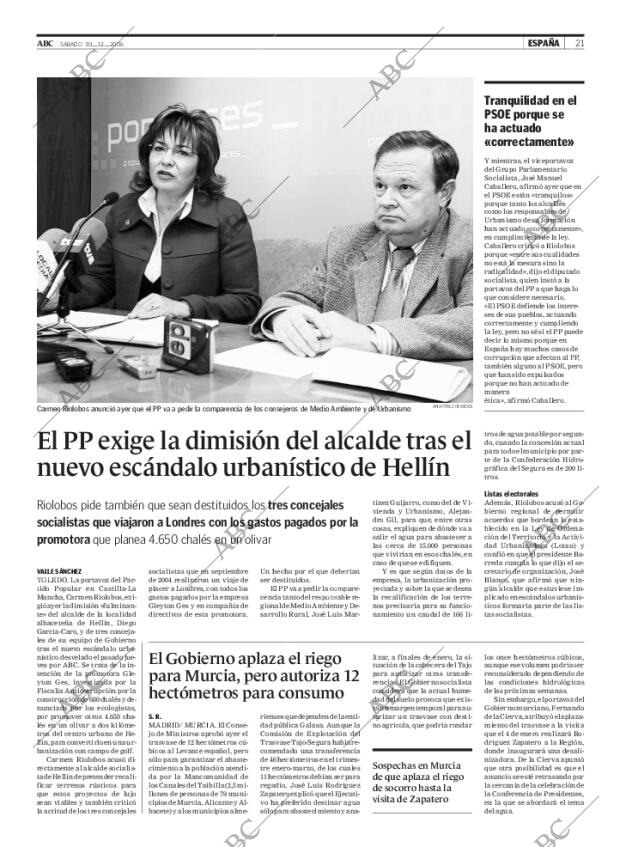 ABC MADRID 30-12-2006 página 21