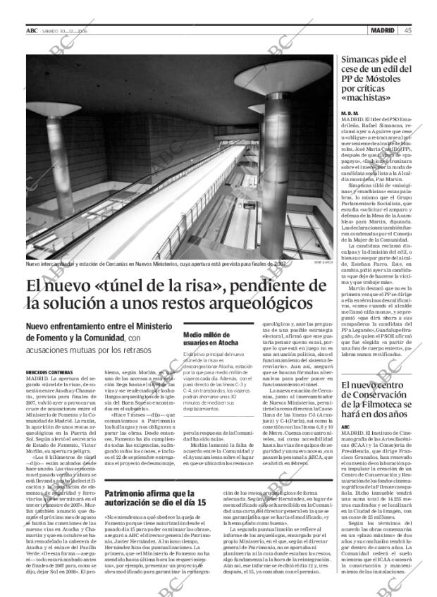 ABC MADRID 30-12-2006 página 45