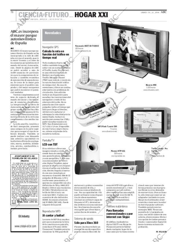 ABC MADRID 30-12-2006 página 94