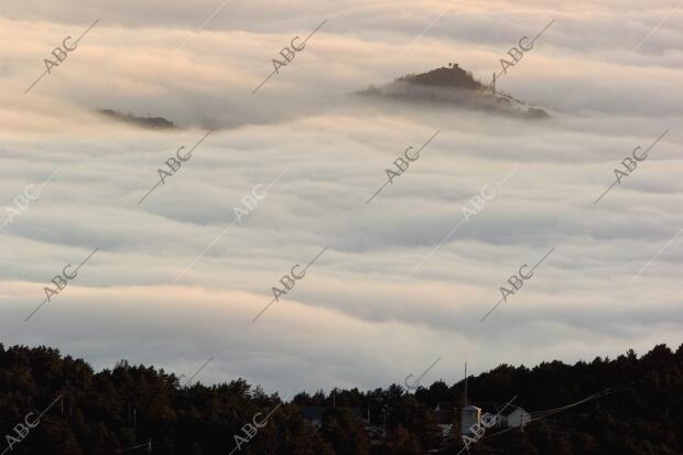 Vista de la Sierra del Guadarrama desde el puerto de Navacerrada (Cercedilla)...