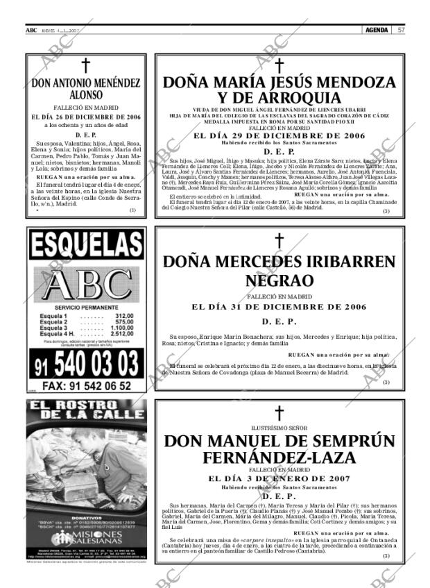 ABC MADRID 04-01-2007 página 57