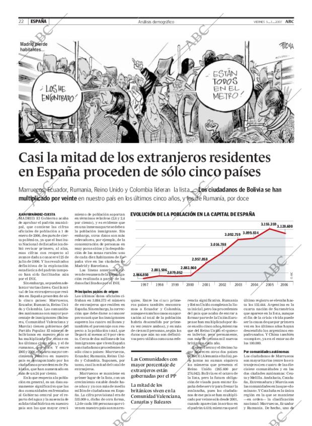 ABC MADRID 05-01-2007 página 22