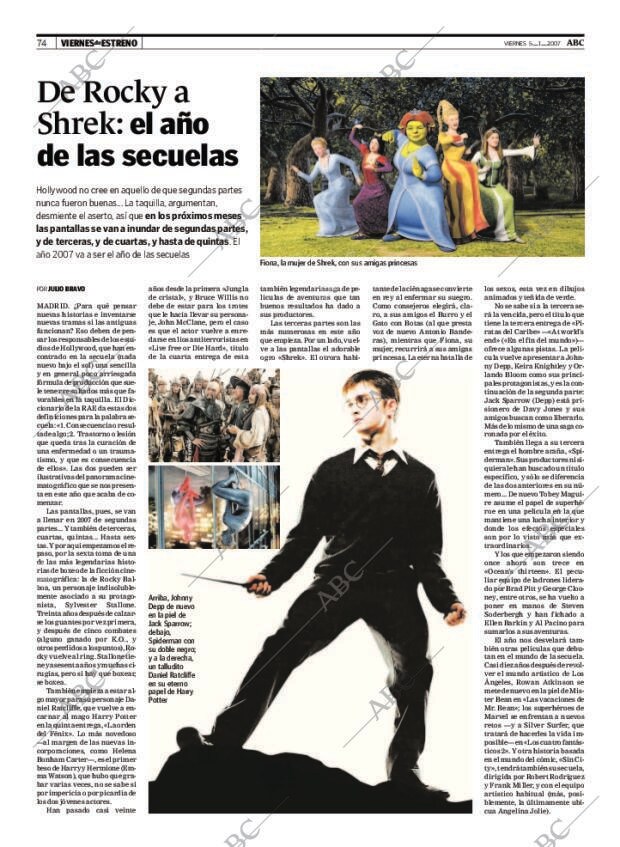 ABC MADRID 05-01-2007 página 74