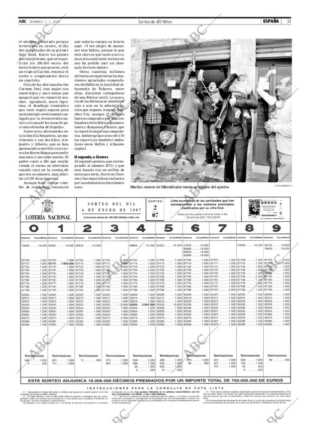 ABC MADRID 07-01-2007 página 31