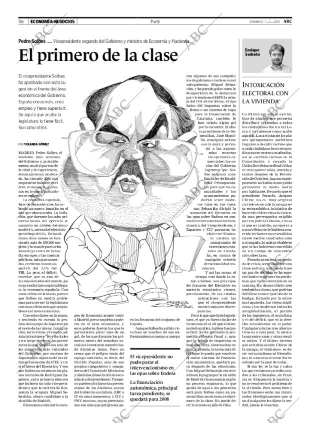 ABC MADRID 07-01-2007 página 56