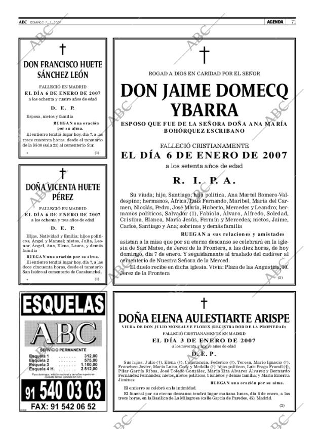 ABC MADRID 07-01-2007 página 71