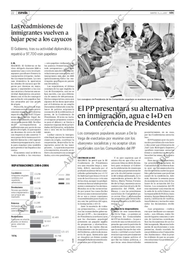 ABC MADRID 09-01-2007 página 22