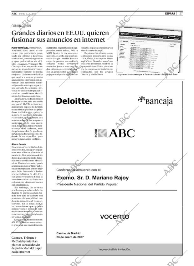 ABC MADRID 11-01-2007 página 27