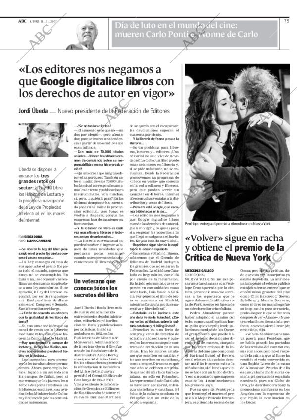 ABC MADRID 11-01-2007 página 75