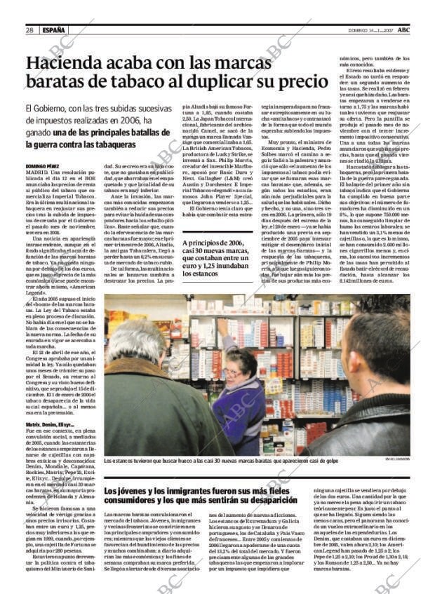 ABC MADRID 14-01-2007 página 28