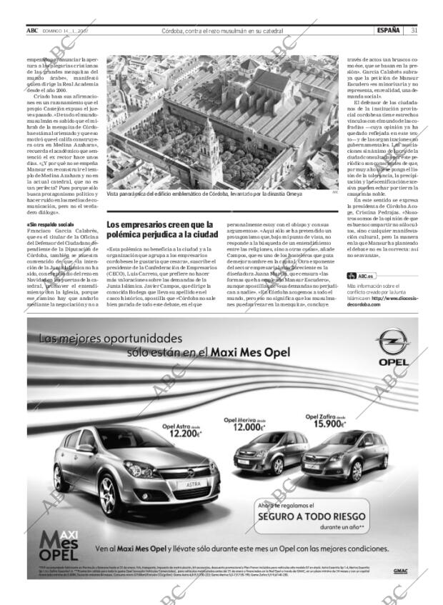 ABC MADRID 14-01-2007 página 31