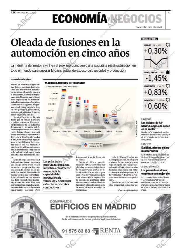 ABC MADRID 14-01-2007 página 41