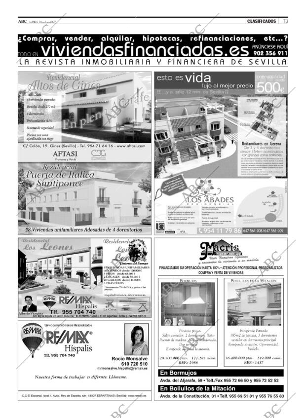 ABC SEVILLA 15-01-2007 página 73