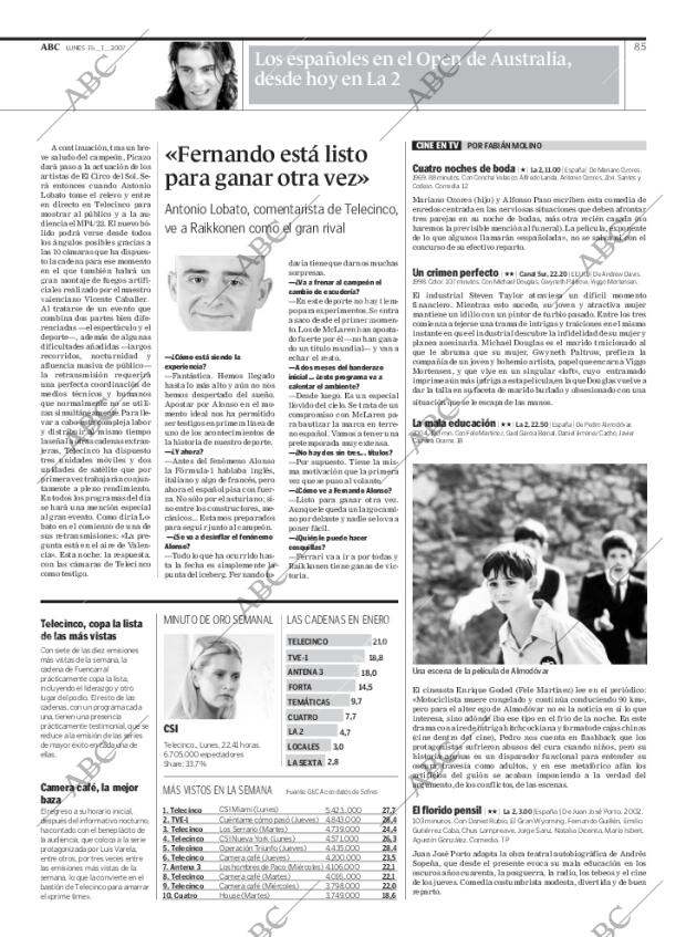 ABC SEVILLA 15-01-2007 página 85