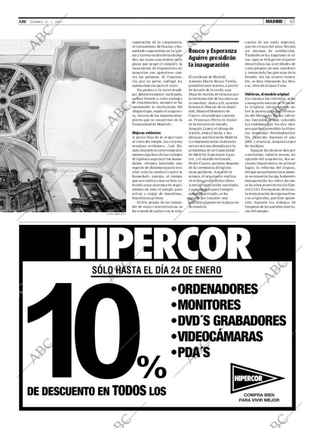 ABC MADRID 21-01-2007 página 65