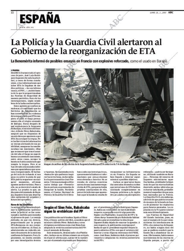 ABC MADRID 22-01-2007 página 10