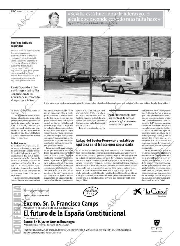 ABC SEVILLA 22-01-2007 página 11