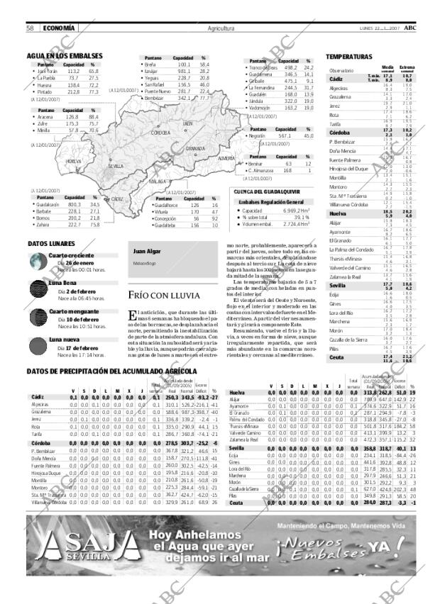 ABC SEVILLA 22-01-2007 página 58