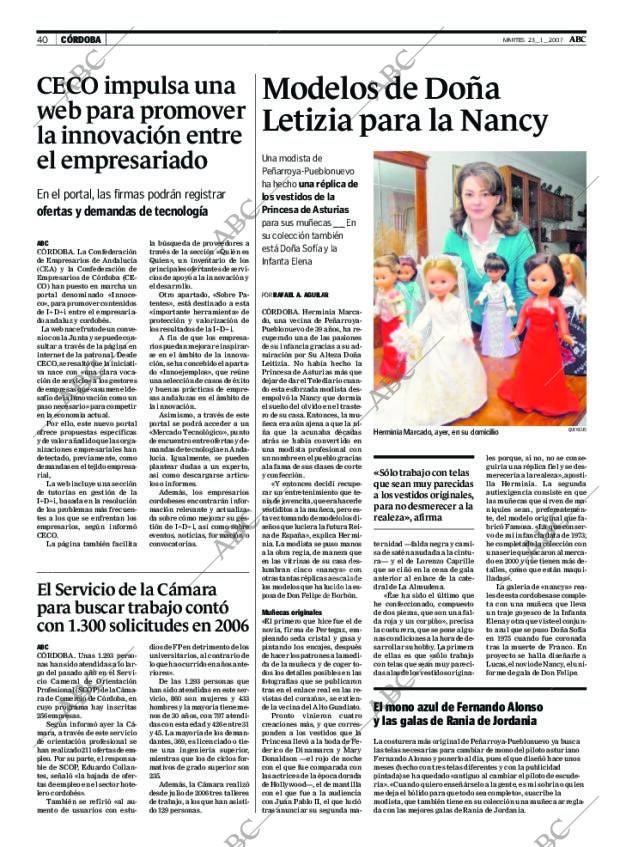 ABC CORDOBA 23-01-2007 página 40