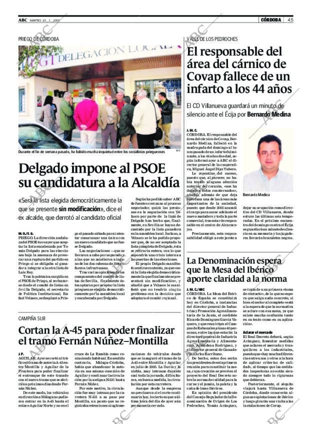 ABC CORDOBA 23-01-2007 página 45