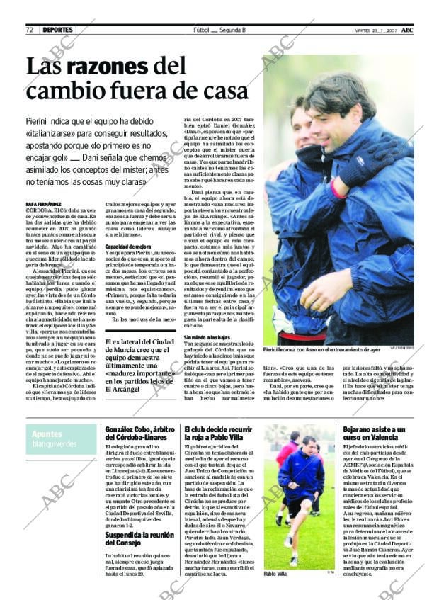ABC CORDOBA 23-01-2007 página 72
