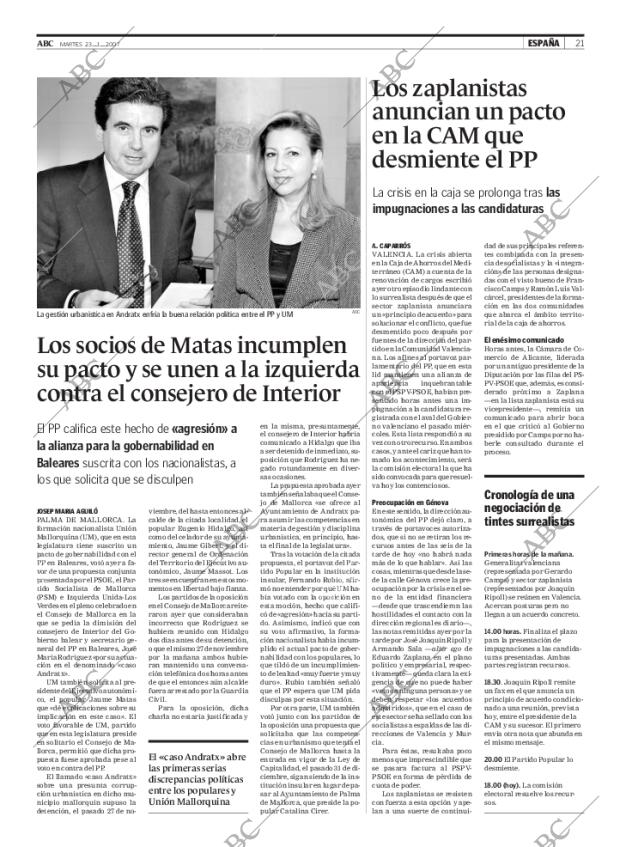 ABC MADRID 23-01-2007 página 21