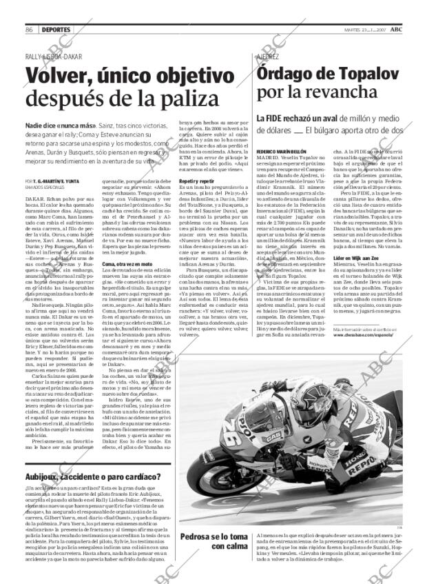 ABC MADRID 23-01-2007 página 86