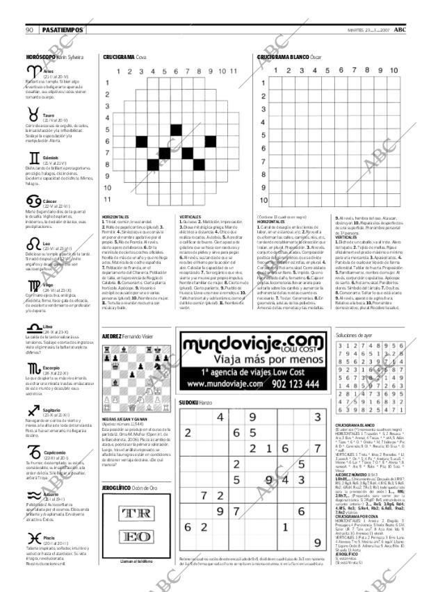 ABC MADRID 23-01-2007 página 90