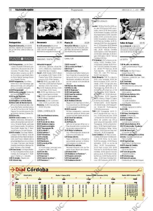 ABC CORDOBA 24-01-2007 página 98
