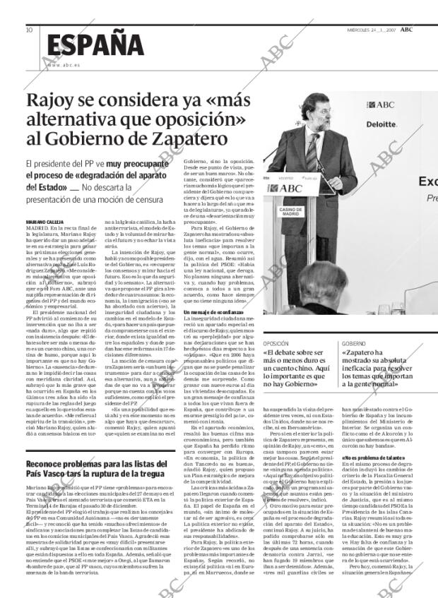 ABC MADRID 24-01-2007 página 10