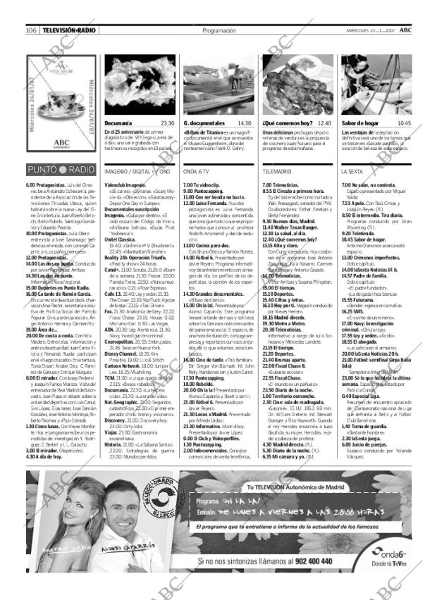 ABC MADRID 24-01-2007 página 106
