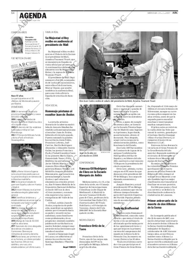 ABC MADRID 24-01-2007 página 64