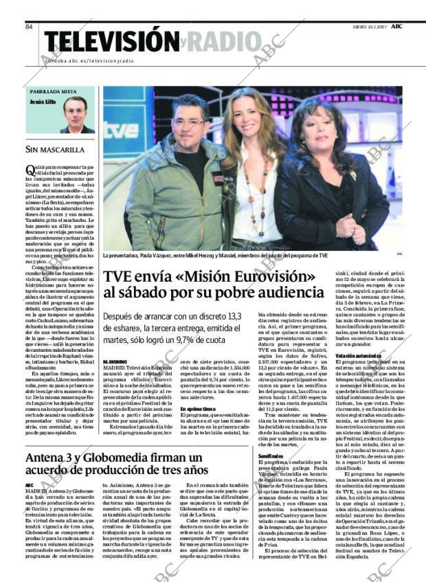 ABC CORDOBA 25-01-2007 página 84