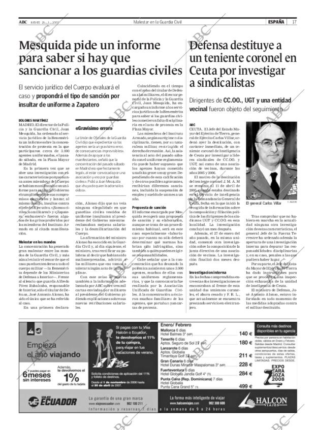 ABC MADRID 25-01-2007 página 17