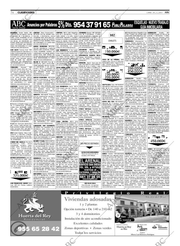 ABC SEVILLA 29-01-2007 página 74