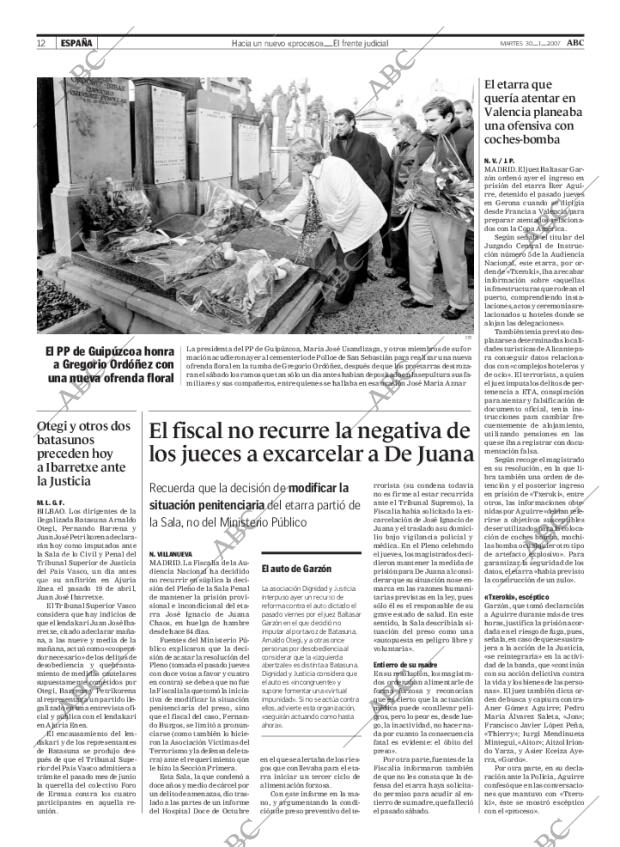 ABC MADRID 30-01-2007 página 12