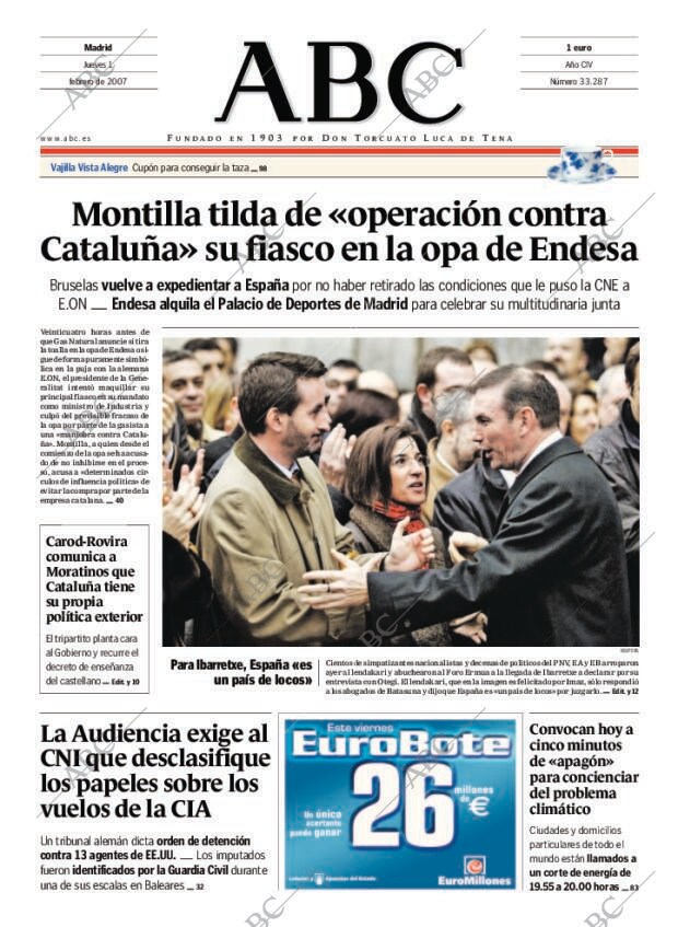 ABC MADRID 01-02-2007 página 1