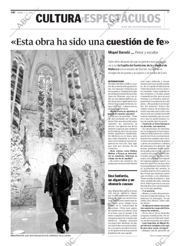 ABC MADRID 01-02-2007 página 77