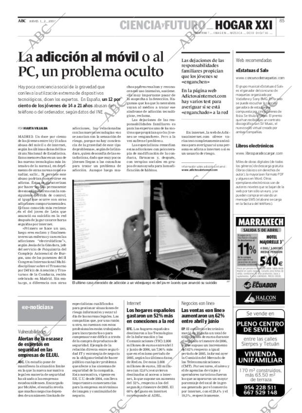 ABC MADRID 01-02-2007 página 85