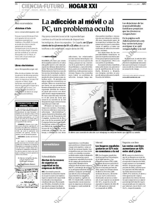 ABC SEVILLA 01-02-2007 página 86
