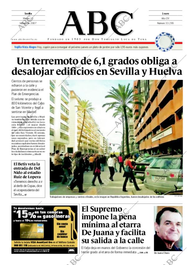 ABC SEVILLA 13-02-2007 página 1